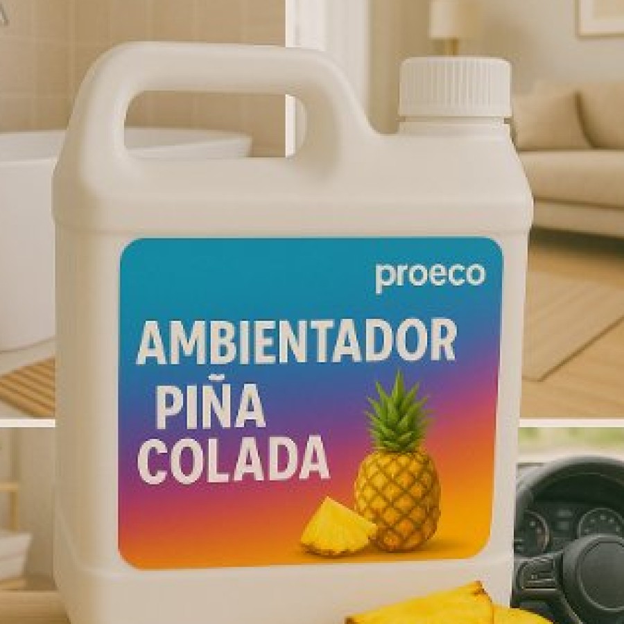 Bidón Ambientador Piña Colada PROECO con piñas frescas