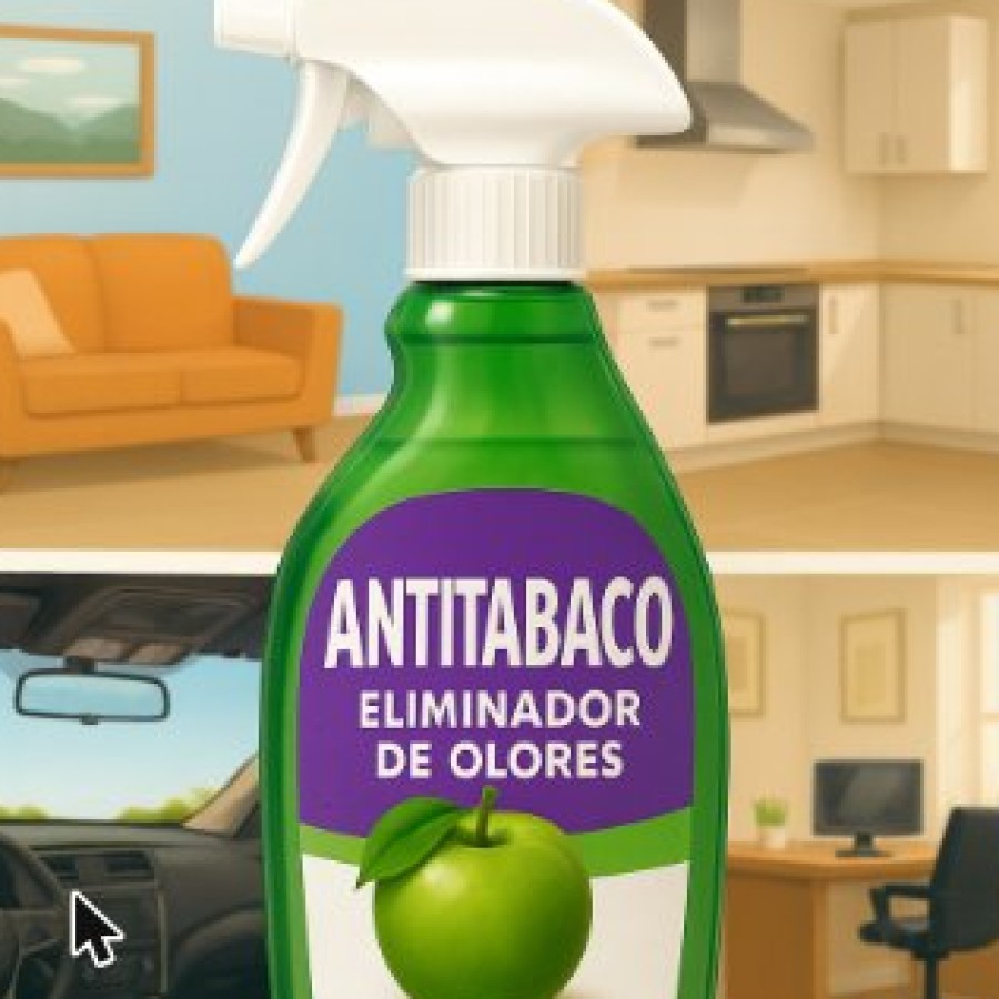 Atomizador Antitabaco Eliminador de Olores PROECO aroma manzana verde