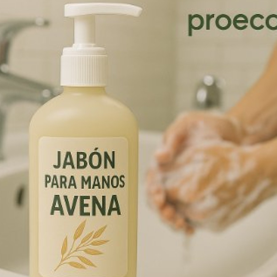 Dispensador de Jabón para Manos Avena PROECO junto a un lavamanos