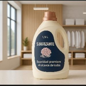 Botella de Suavizante PROECO de 1.5 litros en un cuarto de lavado